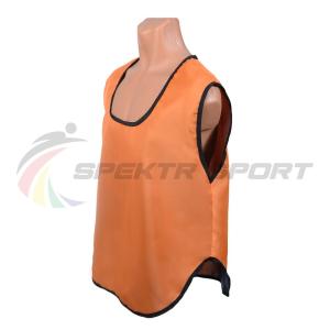 Купить Манишка футбольная односторонняя Spektr Sport оранжевая, р.36-40 в Знаменске 